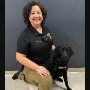 Capt. Ojilvia Lom & K9 Officer Billy