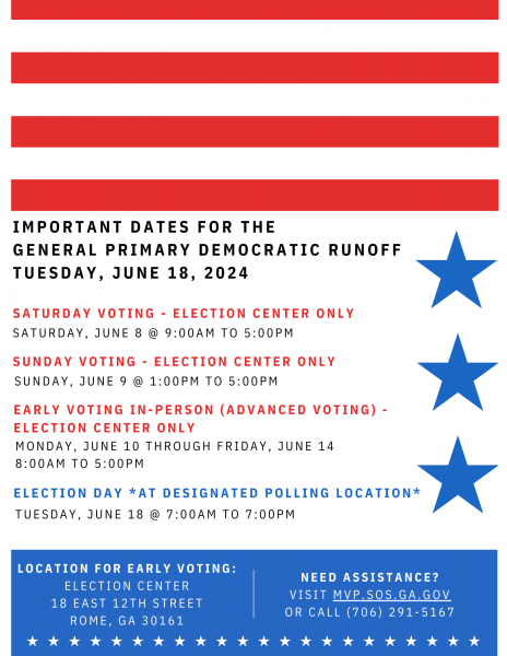 Advanced In Person Voting Floyd County Georgia